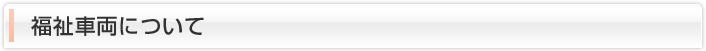 福祉車両について
                  
